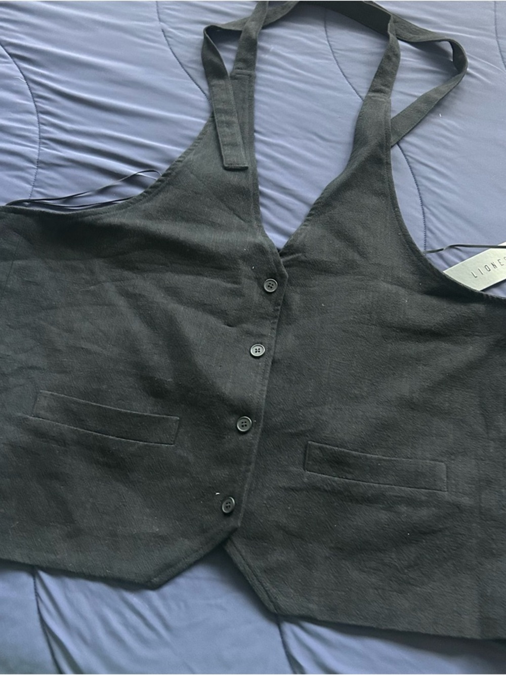 Lioness Black Backless Halter Top - Picture 4 of 14